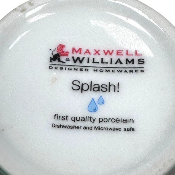 Maxwell & Williams Splash Fish Design Coffee Mug 4.2" Quality Porcelain Set of 3 - Picture 10 of 11